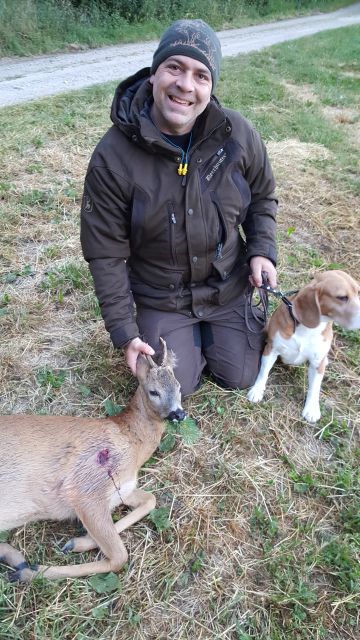 Michael bei der Jagd